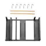 Maclean raft magnetic pentru frigider / mașină de spălat, negru, 12kg max, MC-910, 4 bucăți