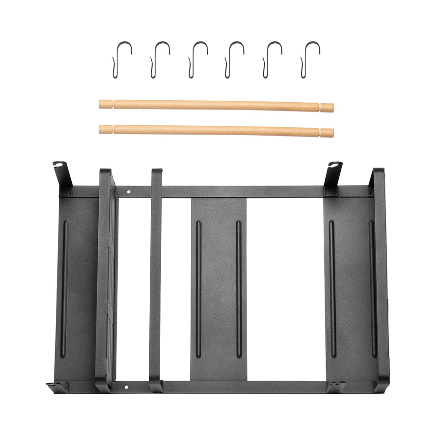 Maclean raft magnetic pentru frigider / mașină de spălat, negru, 12kg max, MC-910, 4 bucăți