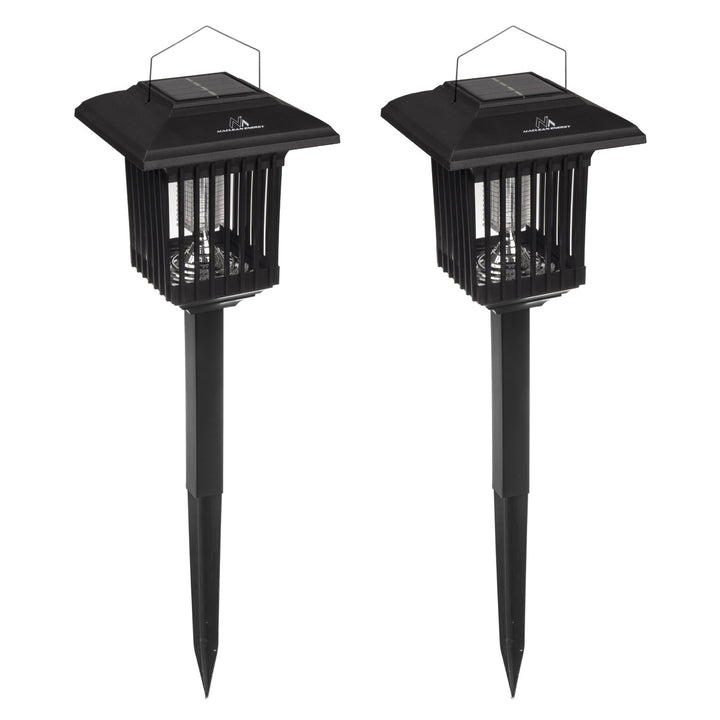 Maclean Solar LED Insecticide Light, IP44, LED / UV, 2 * AAA Ni-MH 200 mAh baterie reîncărcabilă, solar 2V DC MCE448, 2 bucăți