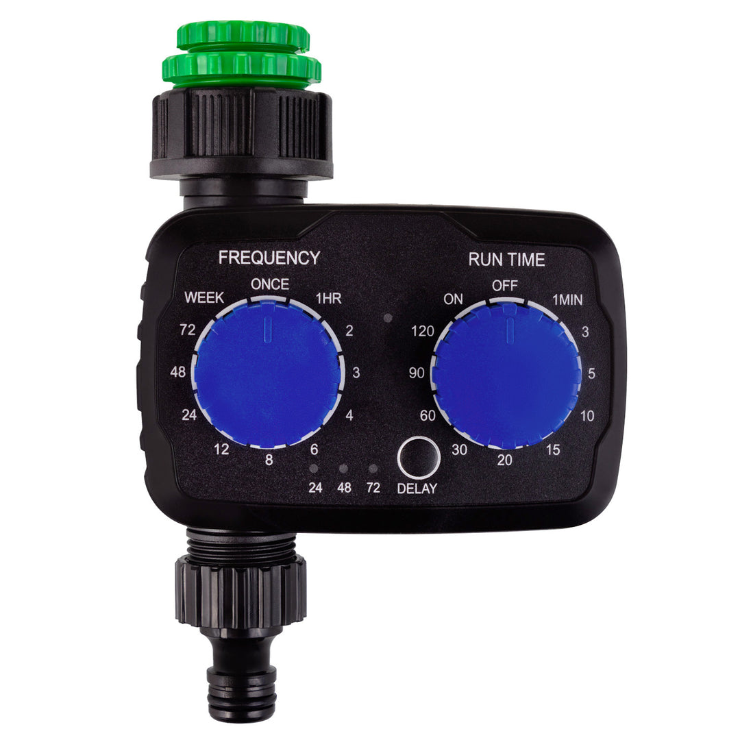 Controler electronic de irigare GreenBlue, programator, sursă de alimentare 2x 1.5V AA, GB391 + 2x Varta Industrial baterii alcaline AA