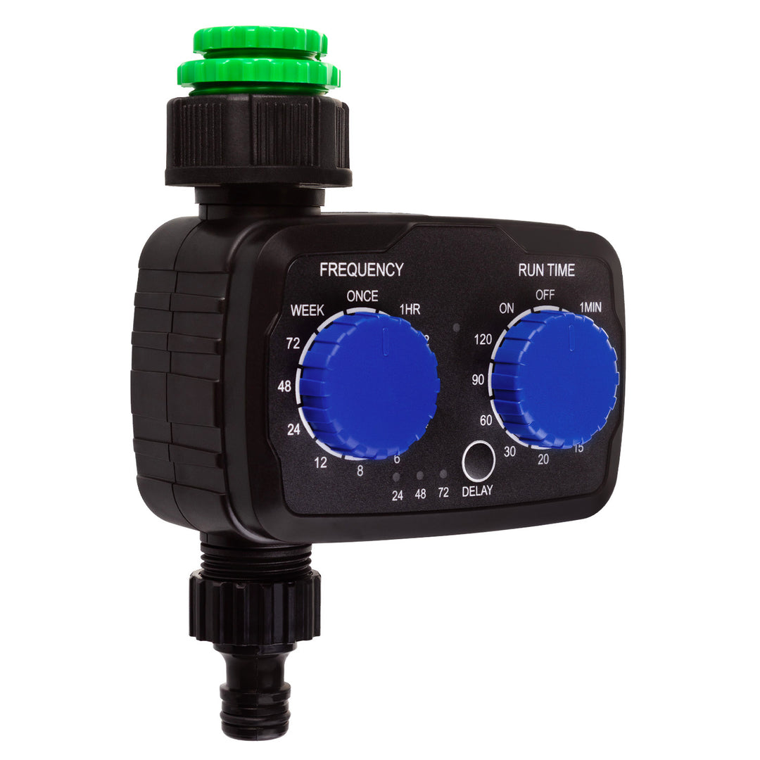 Controler electronic de irigare GreenBlue, programator, sursă de alimentare 2x 1.5V AA, GB391 + 2x Varta Industrial baterii alcaline AA