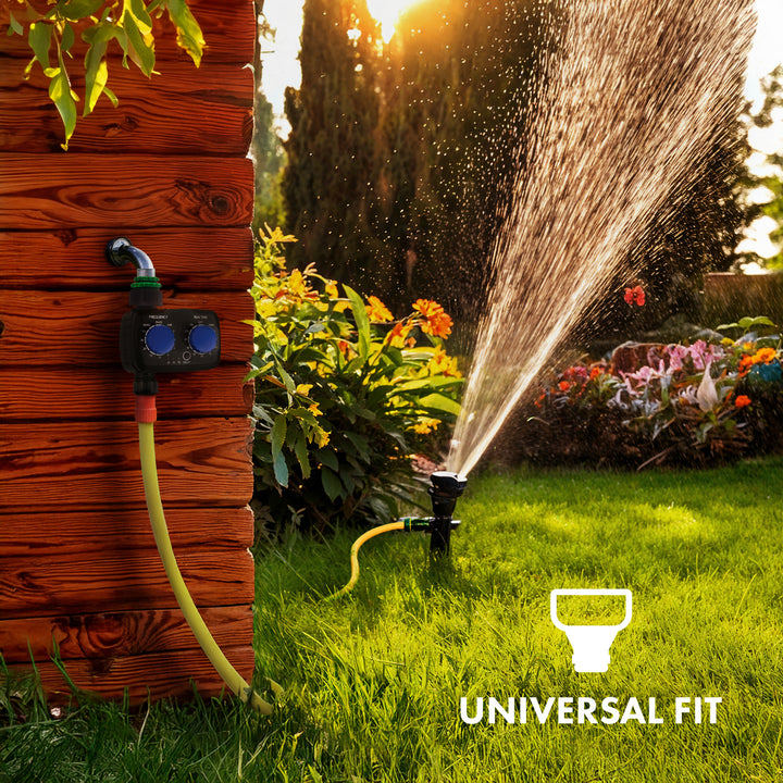 Controler electronic de irigare GreenBlue, programator, sursă de alimentare 2x 1.5V AA, GB391 + 2x Varta Industrial baterii alcaline AA