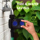 Controler electronic de irigare GreenBlue, programator, sursă de alimentare 2x 1.5V AA, GB391 + 2x Varta Industrial baterii alcaline AA