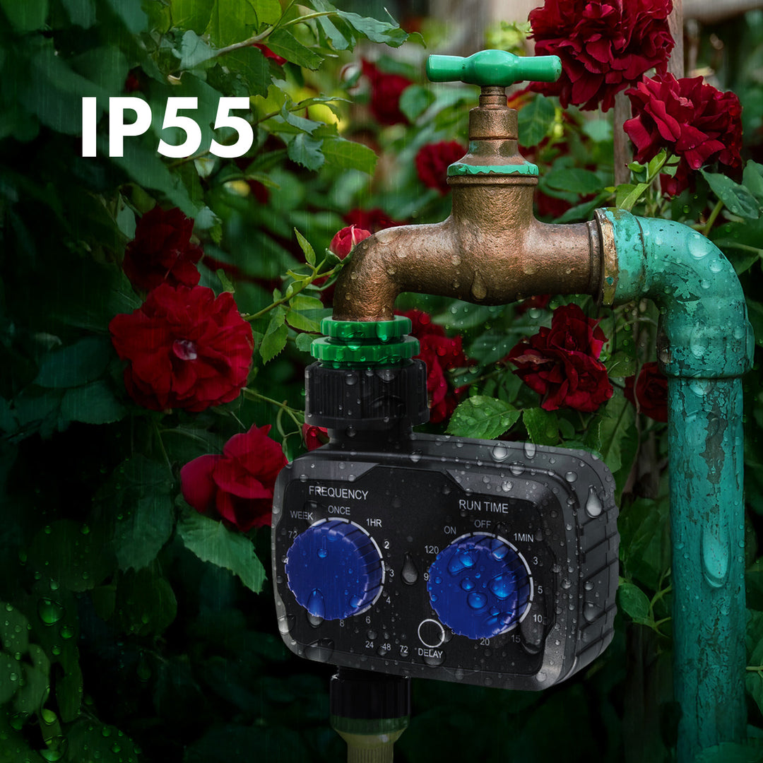 Controler electronic de irigare GreenBlue, programator, sursă de alimentare 2x 1.5V AA, GB391 + 2x Varta Industrial baterii alcaline AA