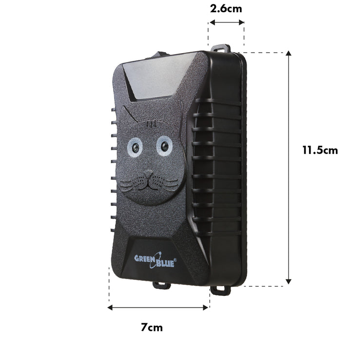Detector de rozătoare și marte GreenBlue GB725 cu ultrasunete și LED + 4 baterii AA Varta Industrial