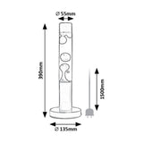 Rabalux Lampă lavă LED, 25W, 3000 K, galben, Lavastic
