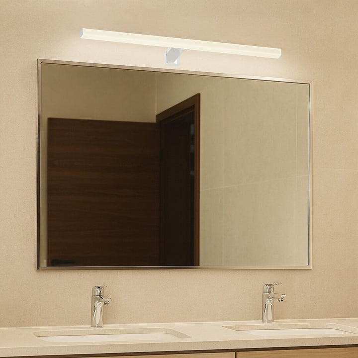 Lampă de baie Rabalux, putere 9 W, alb natural 4000 K, IP44, crom, Oliro