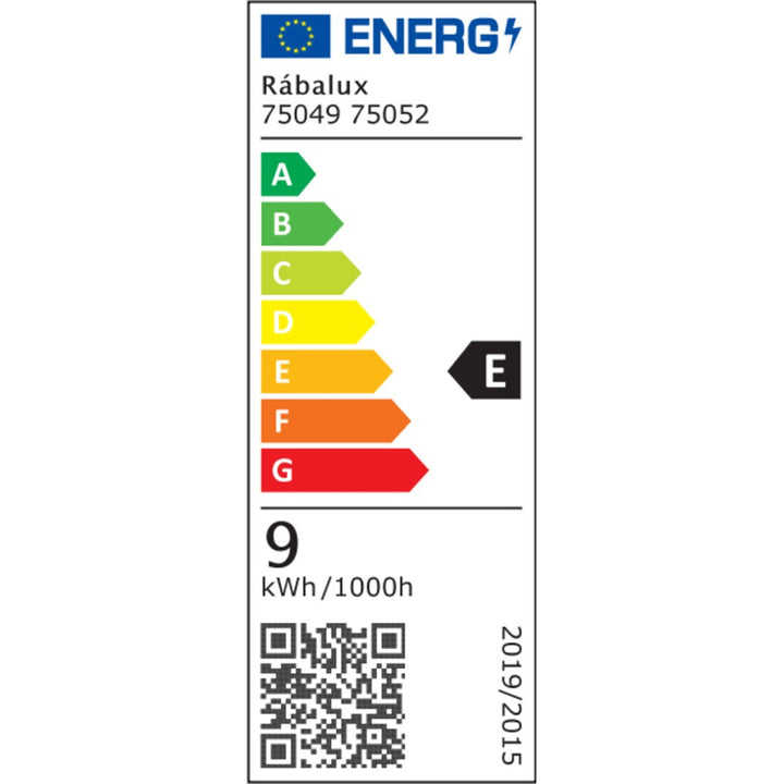 Lampă de baie Rabalux, putere 9 W, alb natural 4000 K, IP44, crom, Oliro