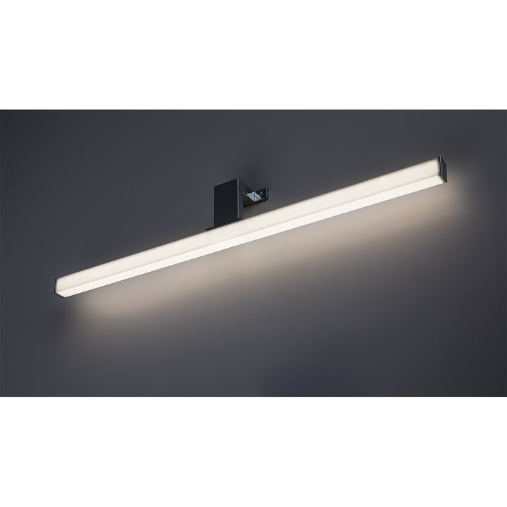 Lampă de baie Rabalux, putere 9 W, alb natural 4000 K, IP44, crom, Oliro