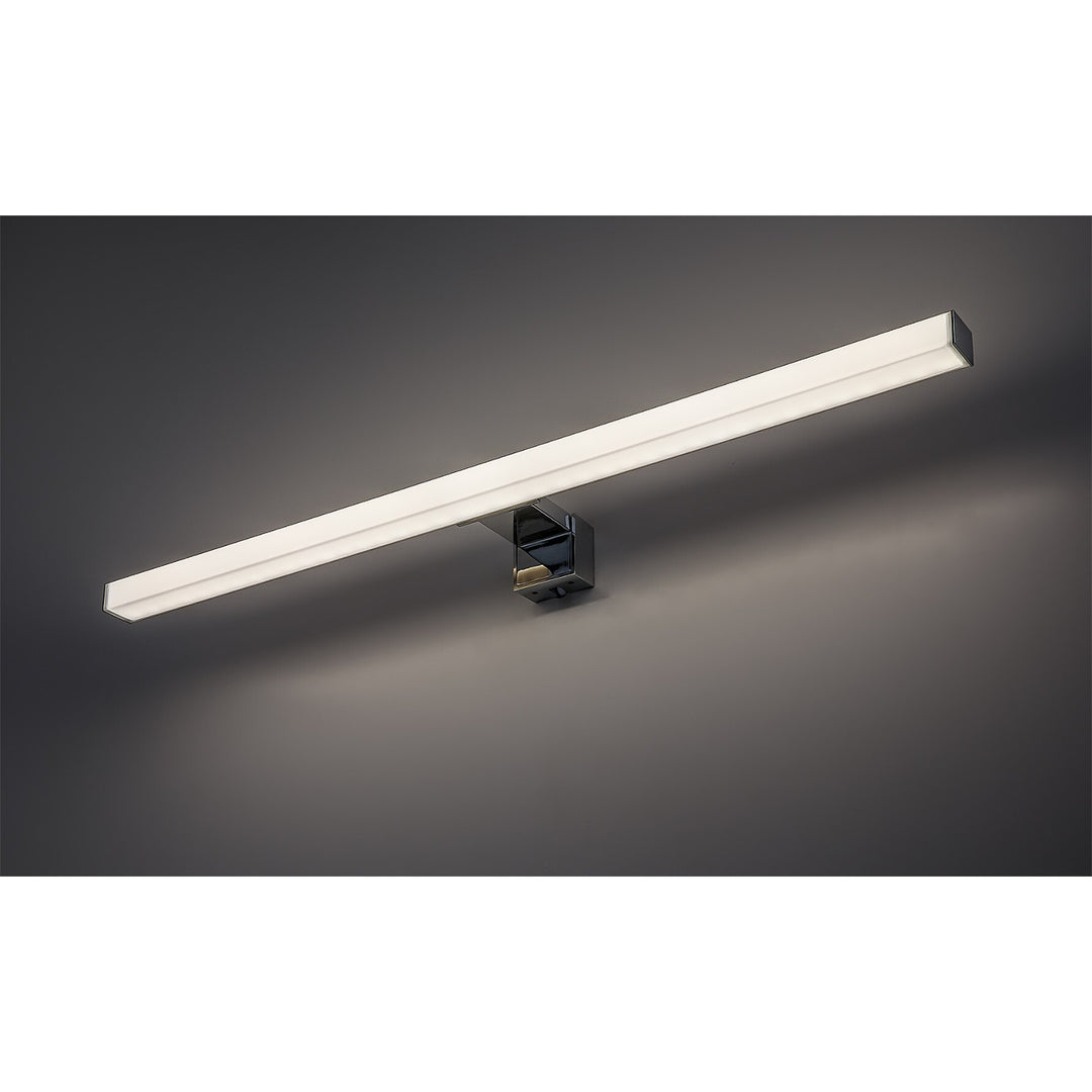 Lampă de baie Rabalux, putere 9 W, alb natural 4000 K, IP44, crom, Oliro