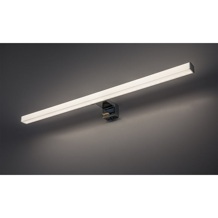 Lampă de baie Rabalux, putere 9 W, alb natural 4000 K, IP44, crom, Oliro
