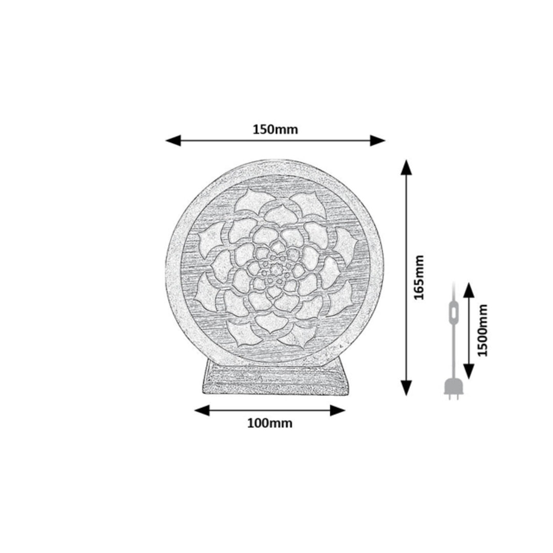 Rabalux lampă de sare, fir E14, portocaliu, IP20, Mandali