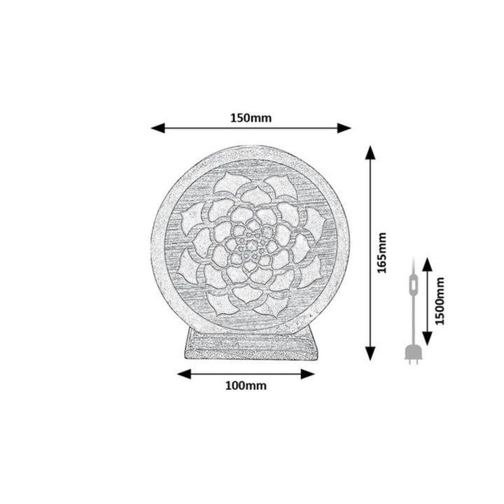 Rabalux lampă de sare, fir E14, portocaliu, IP20, Mandali