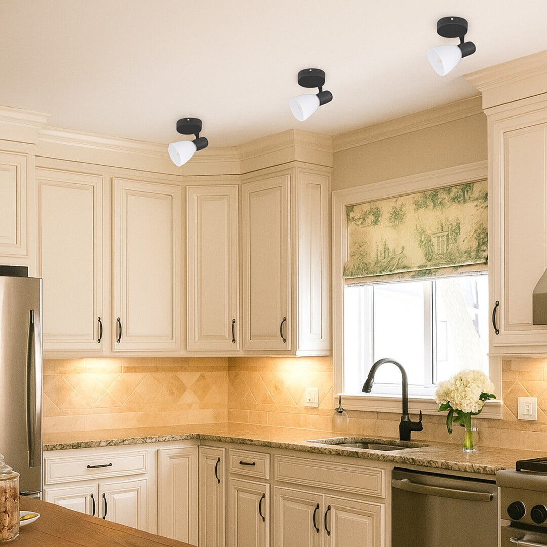 Rabalux plafonieră, spot, filet bec E14, IP20, negru, Soma