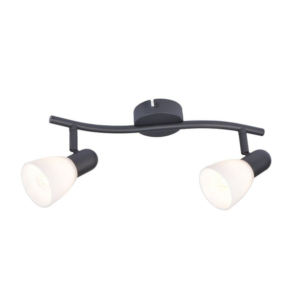 Rabalux plafonieră, spot, 2x E14 filet bec, IP20, negru, Soma