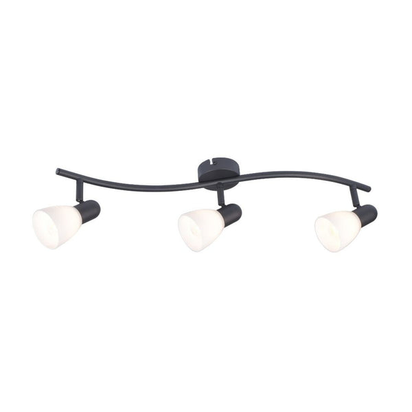 Rabalux plafonieră, spot, 3x E14 filet bec, IP20, negru, Soma