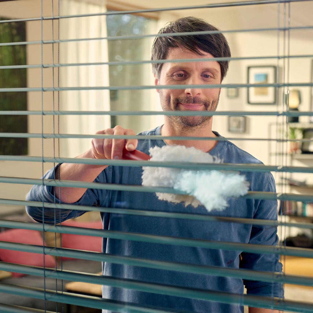 Mătură de praf Vileda Flex&Catch, cu mâner scurt, 2 cartușe incluse, anti-alunecare, cap flexibil, 179432