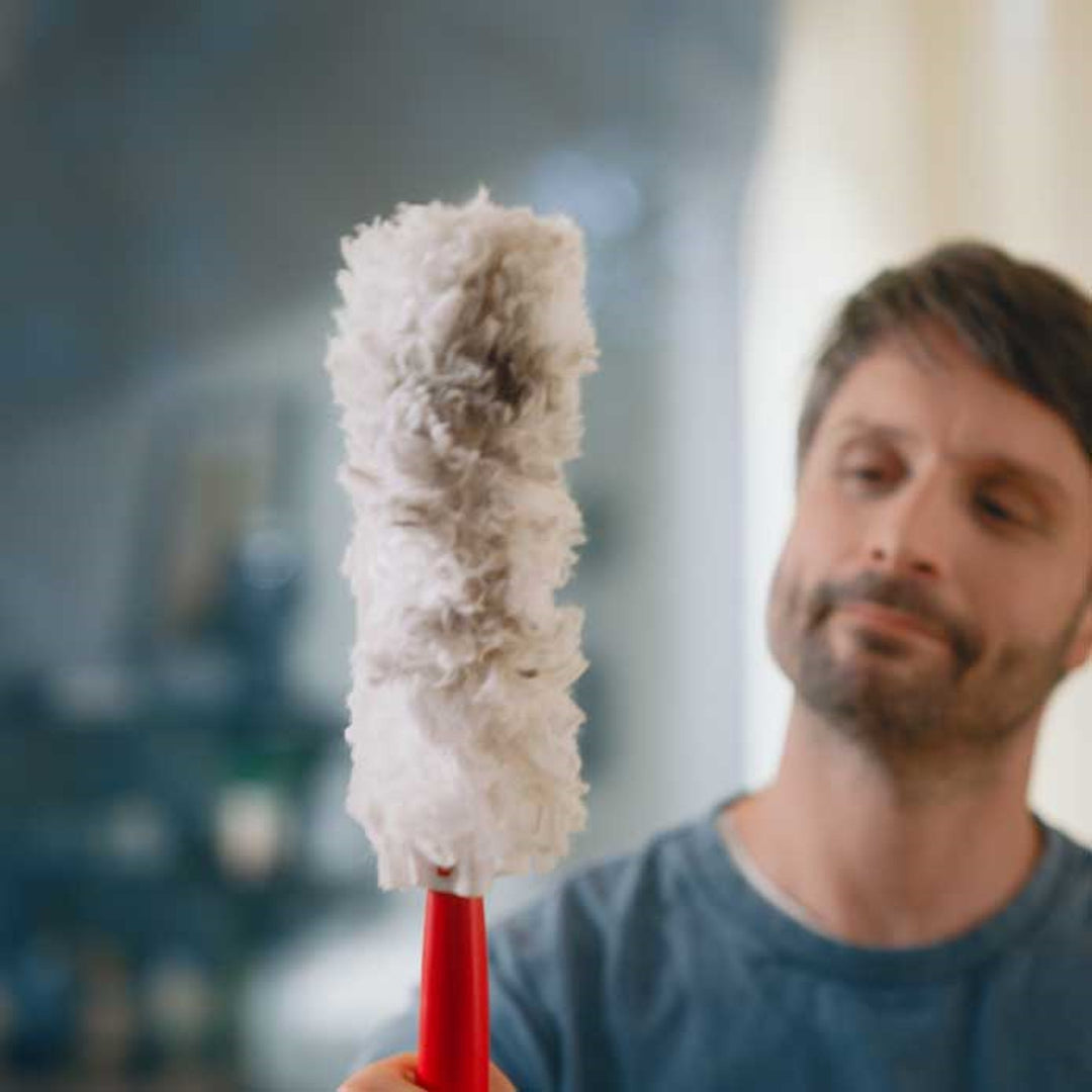 Vileda Flex&Catch rezerve pentru mătura de praf, 10 bucăți, 100% fibră reciclată, reumplere 360°