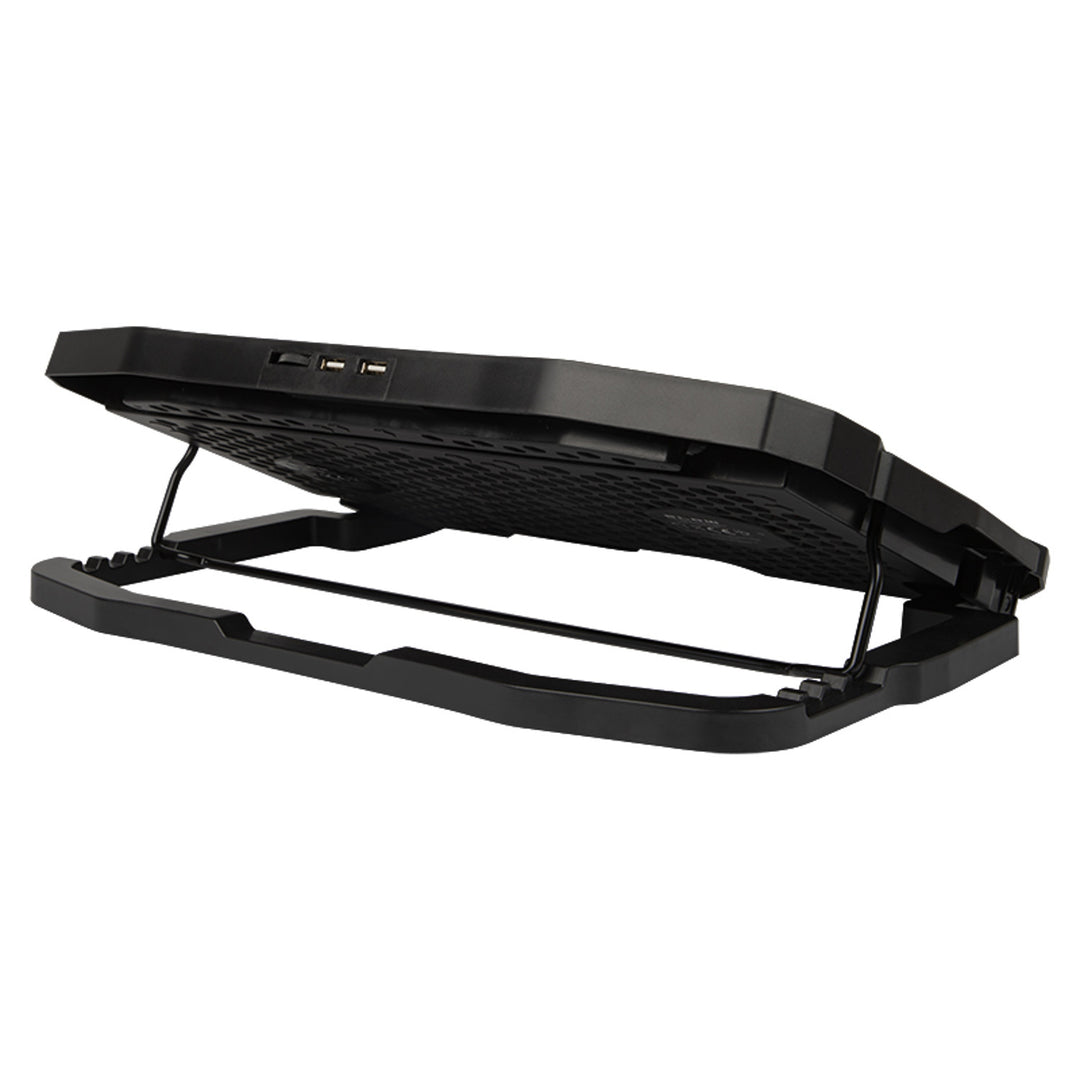 Suport de răcire pentru laptop Blow Hurricane, patru ventilatoare, iluminare roșie, hub USB încorporat