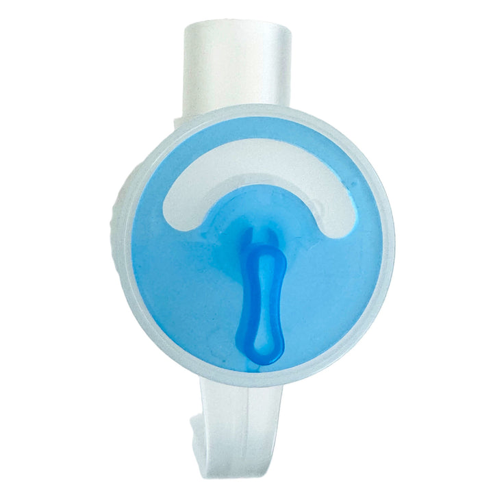 Set de accesorii pentru inhalare/nebulizare Omnibus, nebulizator mare de 12 ml, culoare albastră, 5 filtre de rezervă, control viteză
