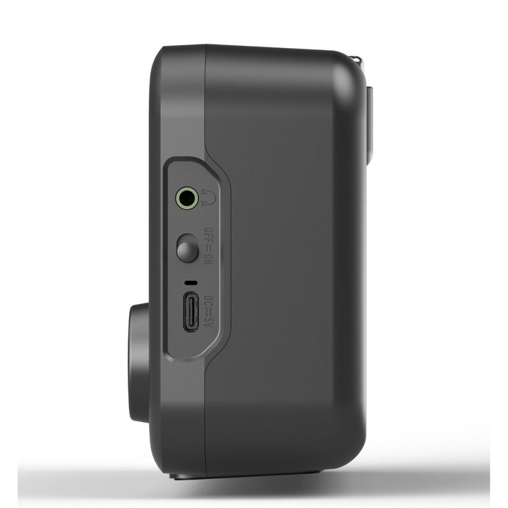 Radio portabil Blaupunkt, radio digital DAB+ și tuner FM, Bluetooth, ieșire pentru căști, afișaj color de 2,4 inch, funcție ceas și alarmă, alimentat de la baterie și reîncărcabil prin USB-C, DR8BK