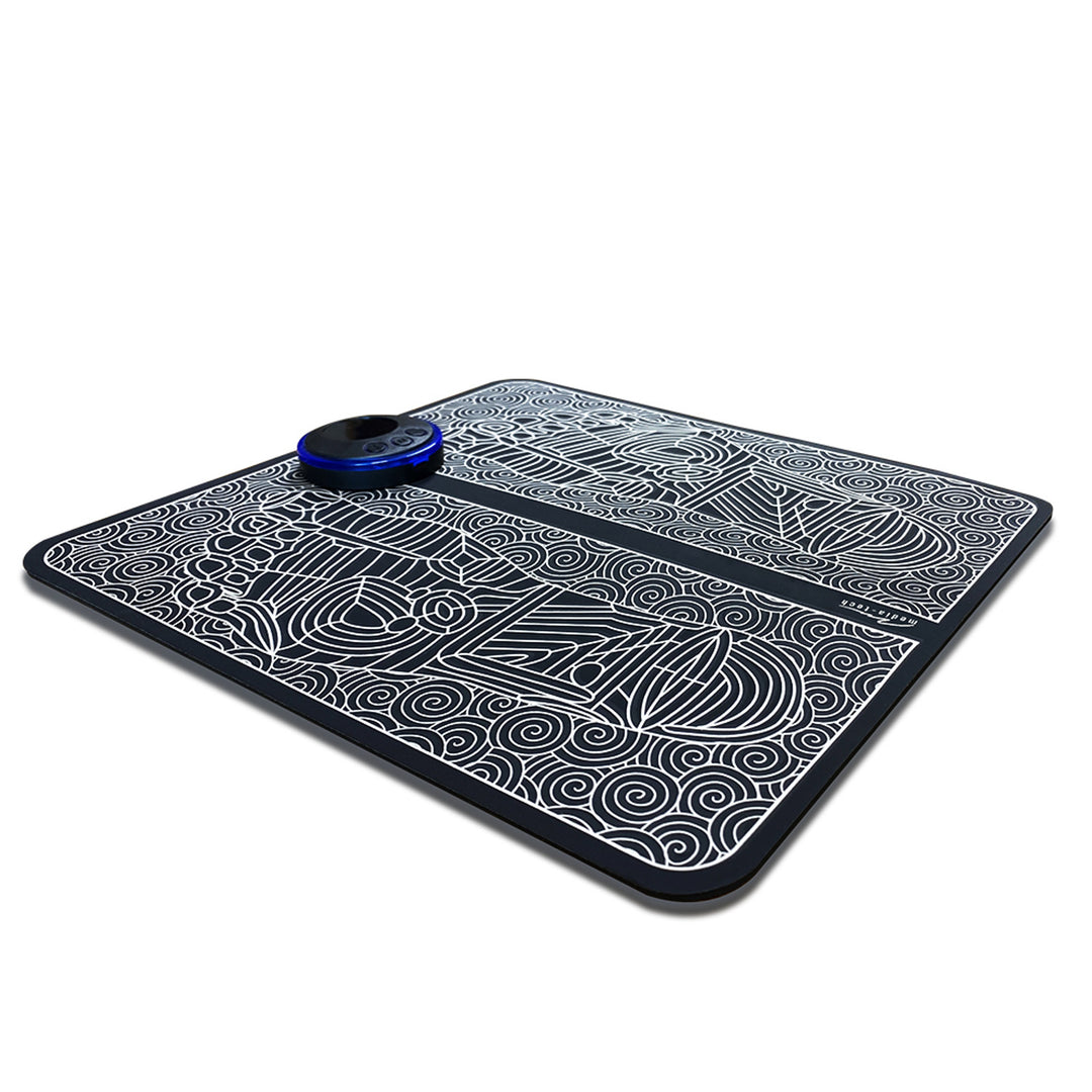 Dispozitiv de masaj pentru picioare Media-Tech, masaj cu electrostimulare EMS, 8 moduri, 19 niveluri de intensitate, MT6527