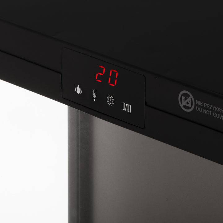 Șemineu electric LED cu telecomandă, 2 puteri de încălzire 1000W/2000W, termostat, Adler AD 7755