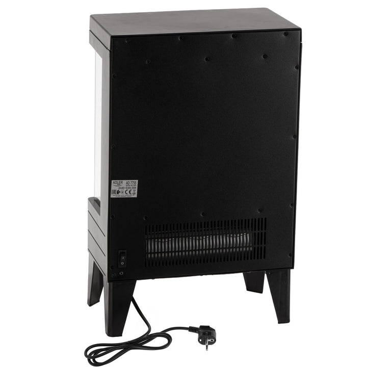 Șemineu electric LED cu telecomandă, 2 puteri de încălzire 1000W/2000W, termostat, Adler AD 7755