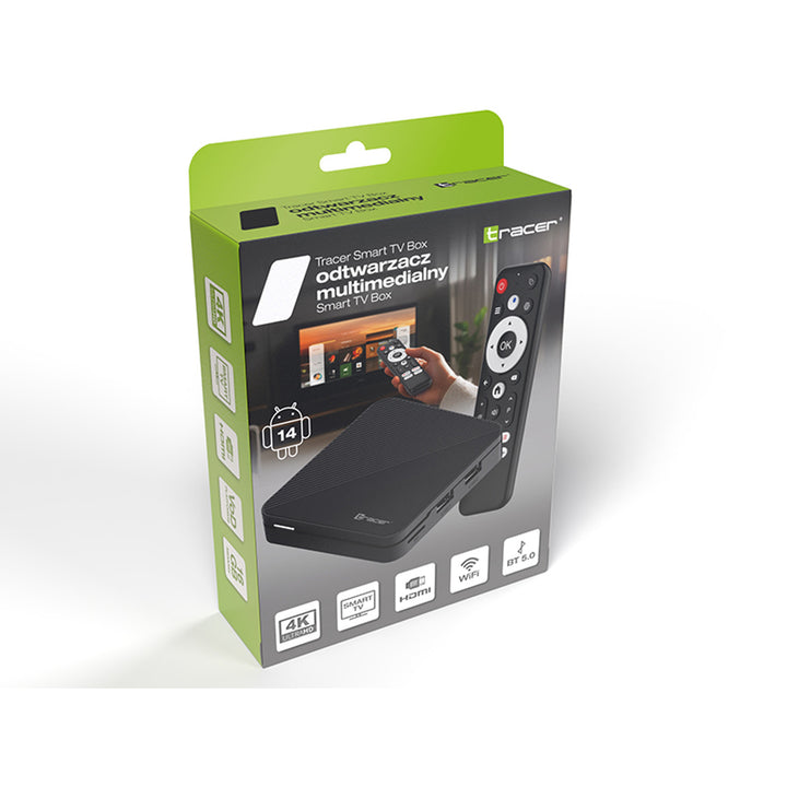 Media Player, Android 14, 2 GB RAM, 16 GB memorie, Bluetooth 5.0, Wi-Fi, TV Box