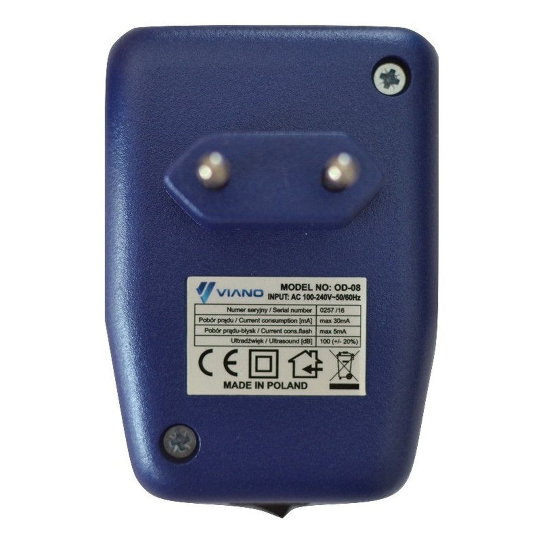 Repelent pentru rozătoare, marte, șobolani, șoareci Viano, buzzer, diodă intermitentă, OD8