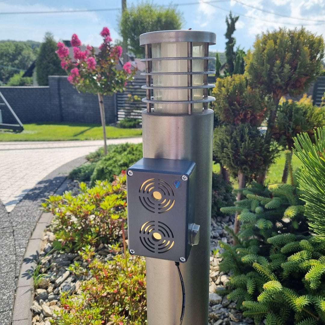 Repelent pentru rozătoare, marten, șobolan, șoarece repelent Viano, generator ultrasonic cu economisire de energie, IP65, Waterpro