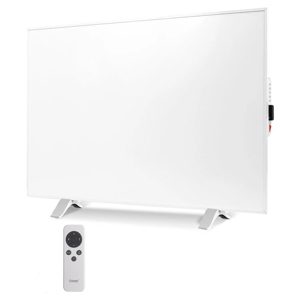 Încălzitor cu infraroșu Cronos, 500W, alb, antialergic, ultra-subțire, suprafață mată, încălzește până la 14m2, Synthelith PRO CRP-500TWP Alb
