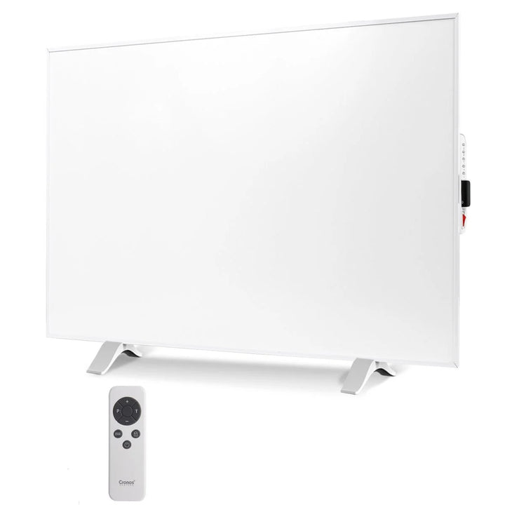 Încălzitor cu infraroșu Cronos, 500W, alb, antialergic, ultra-subțire, suprafață mată, încălzește până la 14m2, Synthelith PRO CRP-500TWP Alb