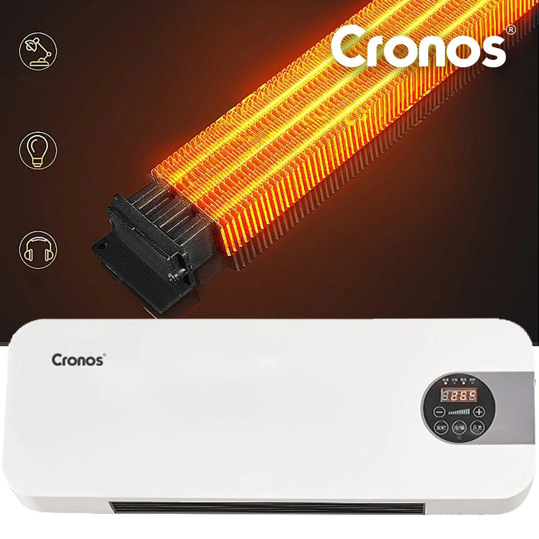 Cortină de aer cu ventilator Cronos, 1500W, consum redus de energie, unghi larg de evacuare, telecomandă, HFH-201
