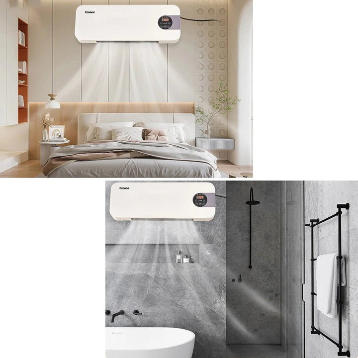 Cortină de aer cu ventilator Cronos, 1500W, consum redus de energie, unghi larg de evacuare, telecomandă, HFH-201