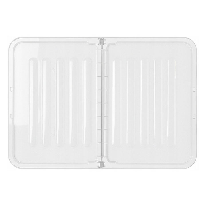 Plast Team Home Box Flex 15L container cu capac dublu, capac pliabil, clipsuri de siguranță, transparent, 23010800