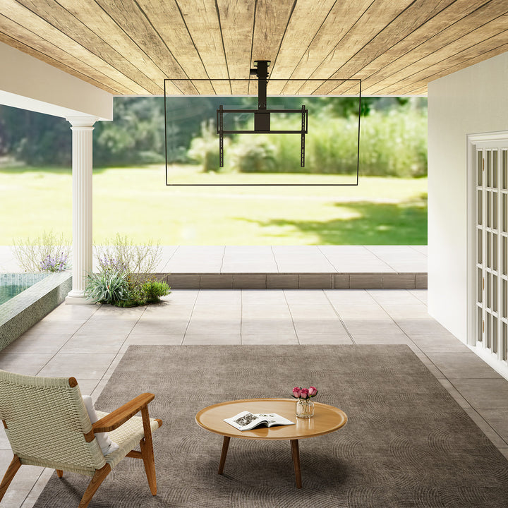 Suport electric pentru televizor Maclean, de tavan, compatibil cu Tuya, VESA max. 800x400, pentru televizoare de 43-86", max. 55 kg, MC-176 T
