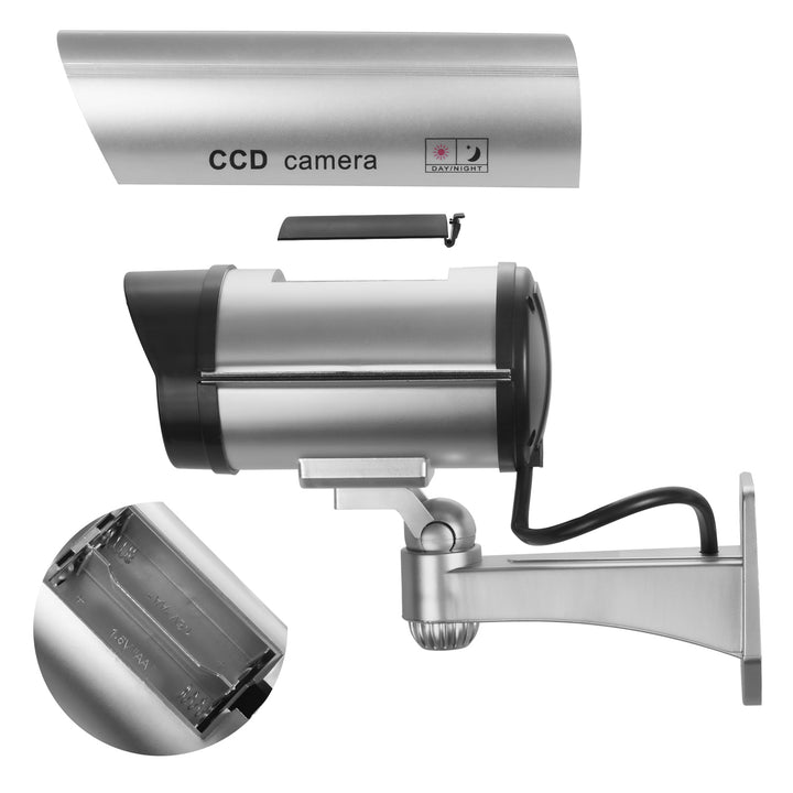 Cameră falsă cu LED intermitent IR1100 S IR extern + 2x baterii Varta Industrial AA