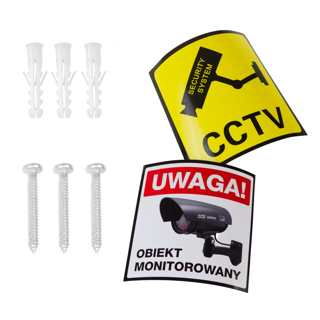 Cameră falsă cu LED intermitent IR1100 S IR extern + 2x baterii Varta Industrial AA