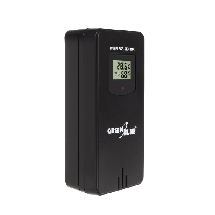 Stație meteo WiFi GreenBlue, compatibilă cu TUYA, senzor exterior, calendar, prognoză meteo, barometru, adaptor de alimentare, baterii, GB215