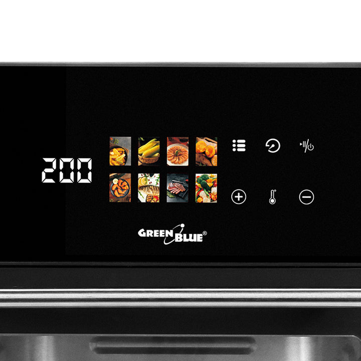 Friteuză fără ulei AIR FRYER GreenBlue, putere 1800 W, capacitate 10 l, 8 programe, accesorii, cronometru, GB950