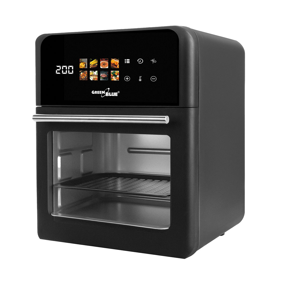 Friteuză fără ulei AIR FRYER GreenBlue, putere 1800 W, capacitate 10 l, 8 programe, accesorii, cronometru, GB950