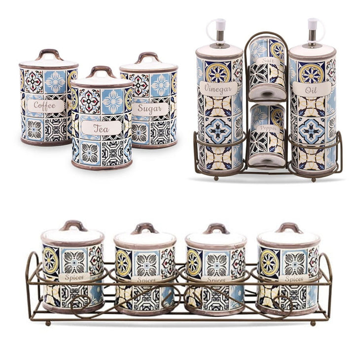 Set de recipiente ceramice pentru bucătărie Maestro Holiday in Porto