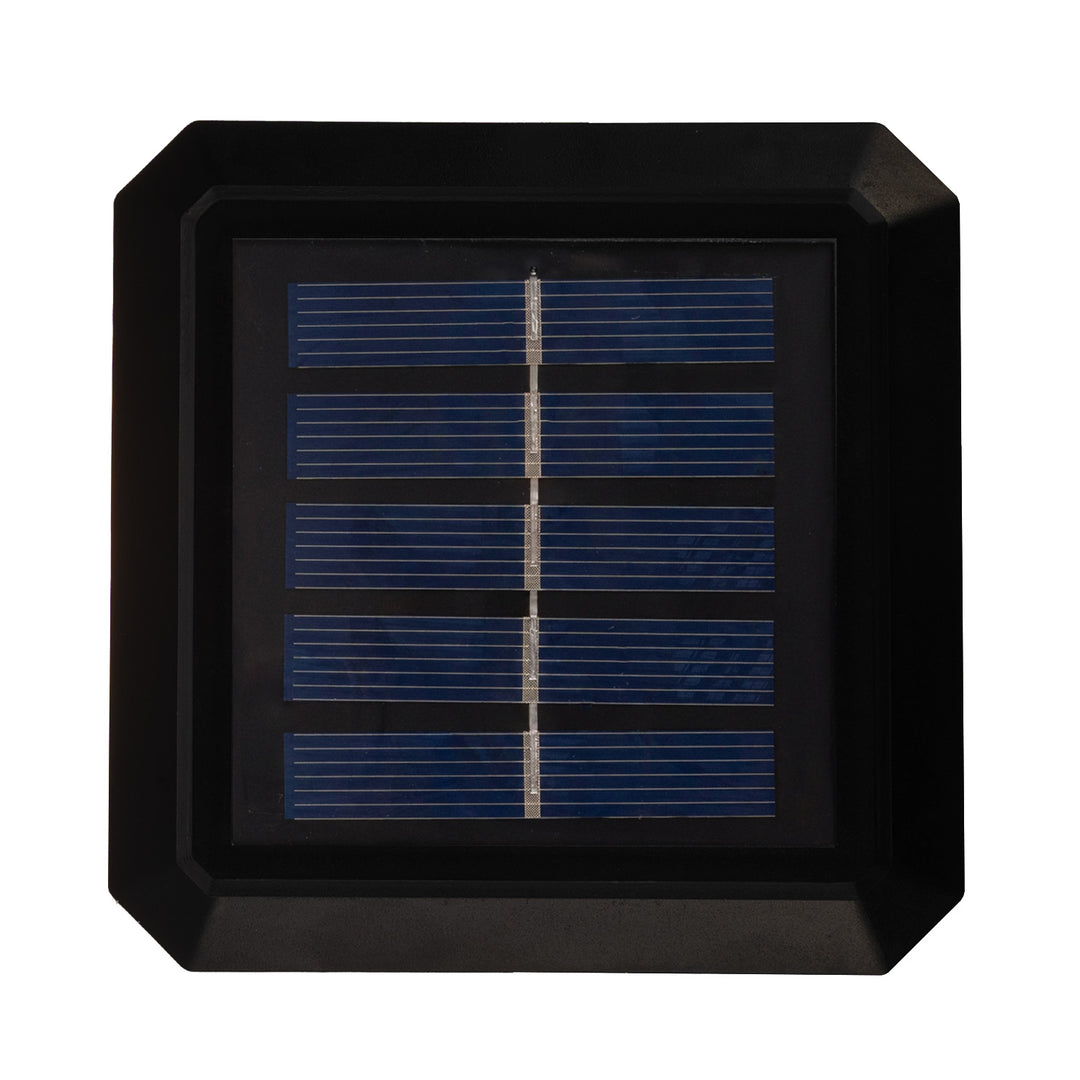 Lampă solară cu LED pentru stâlp GreenBlue, 100x100 mm, capotă în formă de plic, 3200 K, GB128 WW