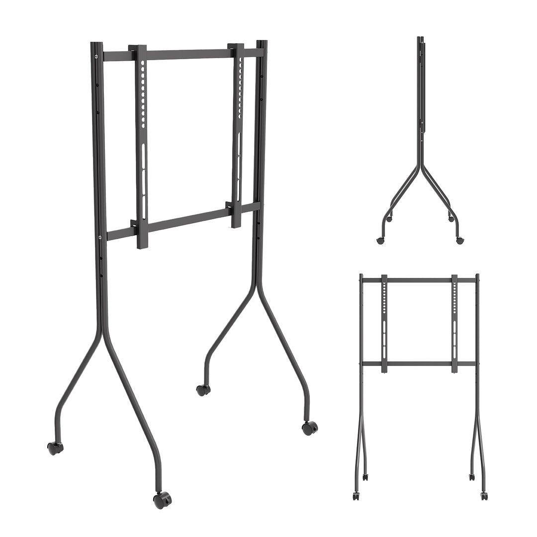 Suport / cărucior pentru televizor Maclean, pe roți, 37-80", sarcină maximă 50 kg, VESA maxim 600x400, negru, MC-180 B