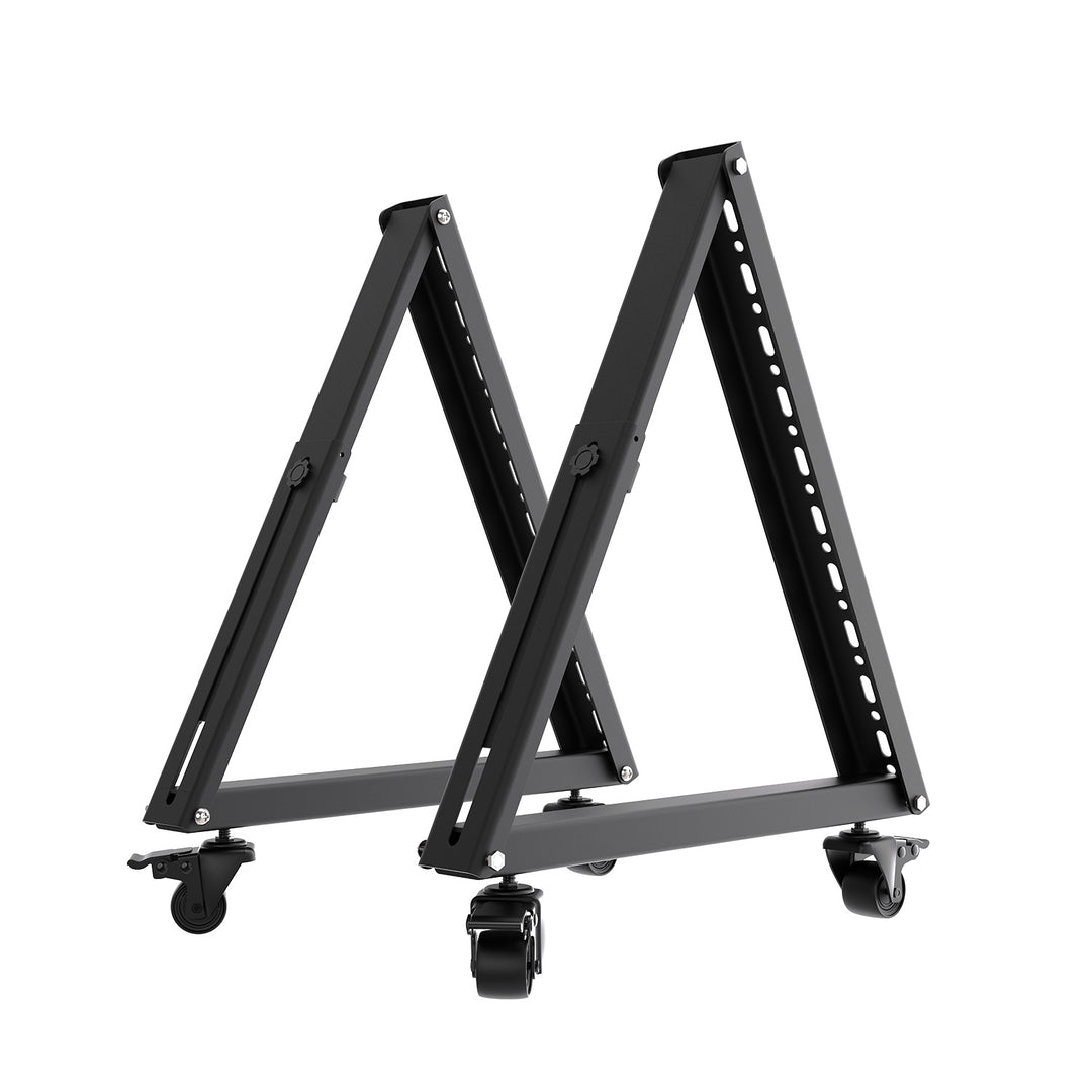 Cărucior / suport de podea pentru televizor Maclean, 37-80", VESA max. 800x400, max. 75 kg, mobil, roți cu blocare, MC-183