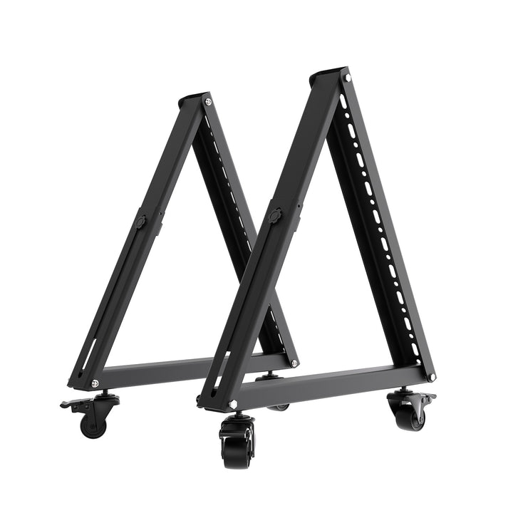 Cărucior / suport de podea pentru televizor Maclean, 37-80", VESA max. 800x400, max. 75 kg, mobil, roți cu blocare, MC-183