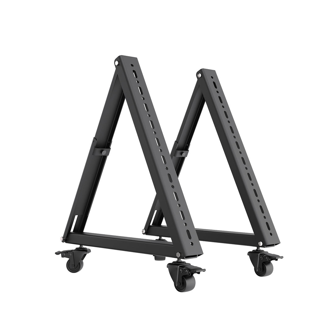 Cărucior / suport de podea pentru televizor Maclean, 37-80", VESA max. 800x400, max. 75 kg, mobil, roți cu blocare, MC-183