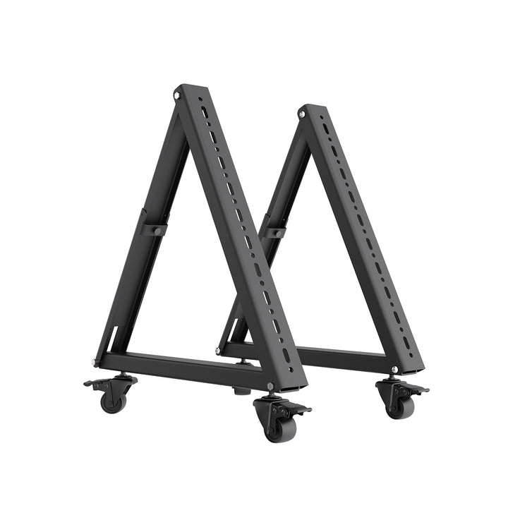 Cărucior / suport de podea pentru televizor Maclean, 37-80", VESA max. 800x400, max. 75 kg, mobil, roți cu blocare, MC-183