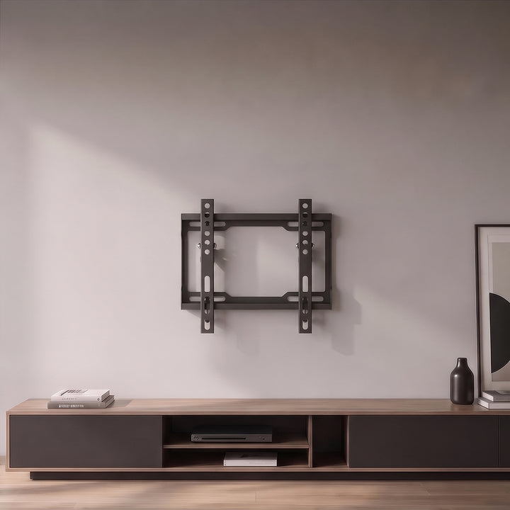 Suport / cârlig pentru televizor Maclean, VESA max. 200x200, 13-43", până la 45 kg, negru, reglare înclinare 0°~-8°, MC-186